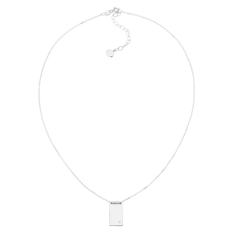 Silpada 'Shine Bright' Rectangular Pendant with Cubic Zirconia in Sterling Silver, 16" + 2" - Image 3